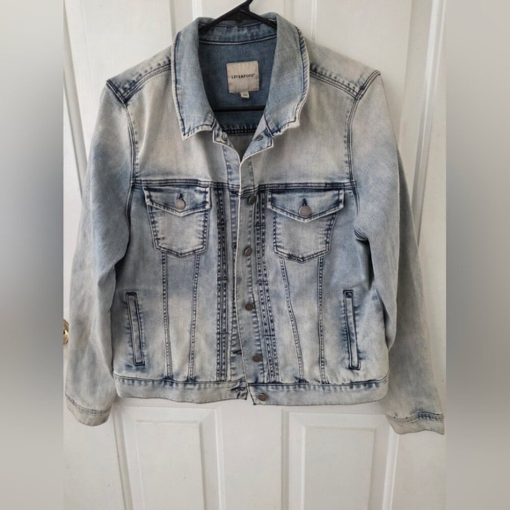 Liverpool Kolten Classic  Light Med Wash Jean Jacket